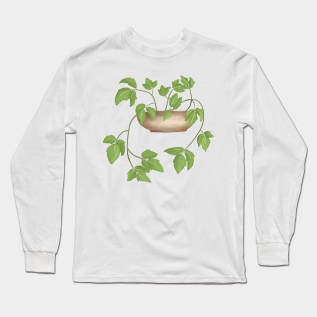 Poison ivy on a pot Long Sleeve T-Shirt by Amalus-files